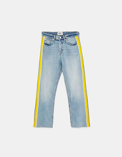 Authentic Denim Straight-Leg Hi-Rise Jeans